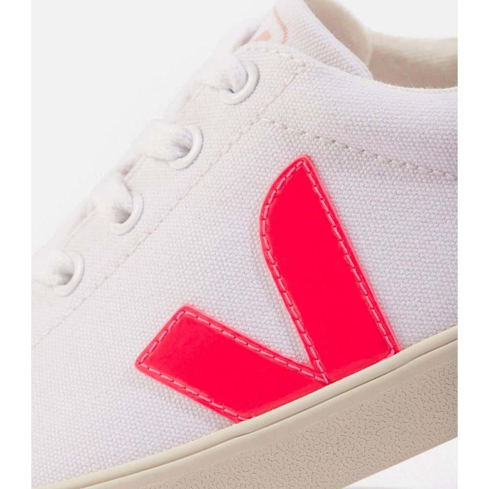 Pantofi Dama Veja ESPLAR SE CANVAS White/Orange/Pink | RO 513ZUT